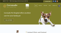 Desktop Screenshot of coronadopethospital.com